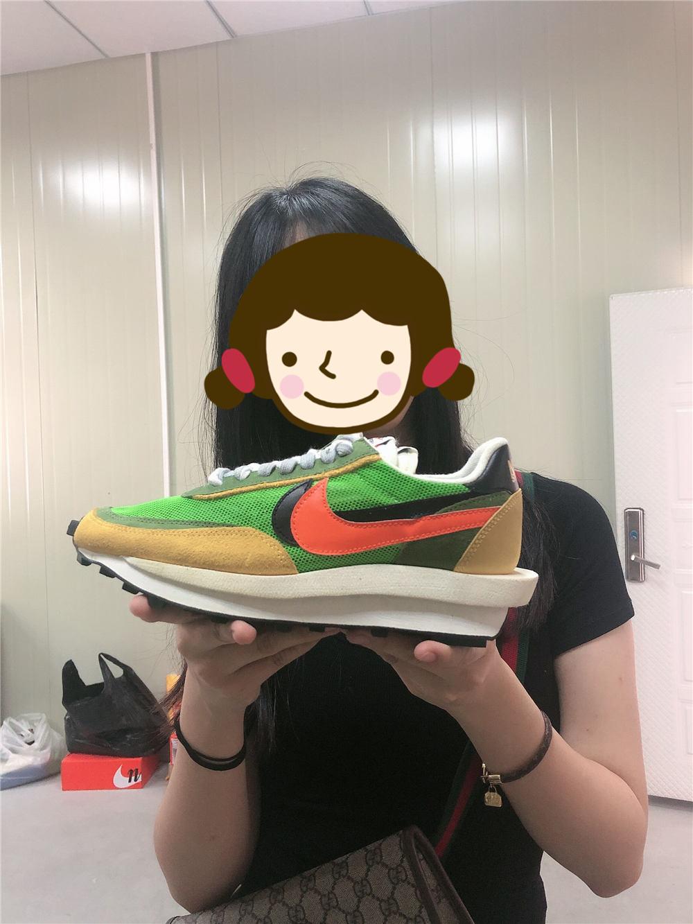 PK God Sacai X Nike LDV Waffle Green Multi retail matearials ready to ship